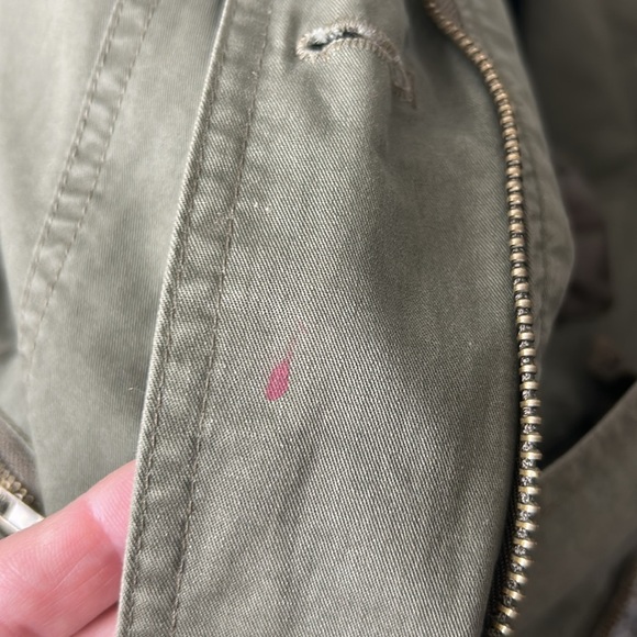 Love Tree Army Green Fatigue Style Hooded Women's Jacket size small - Picture 10 of 10